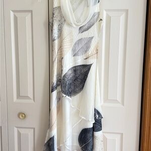 Komarov Asymmetrical Dress in Black and White